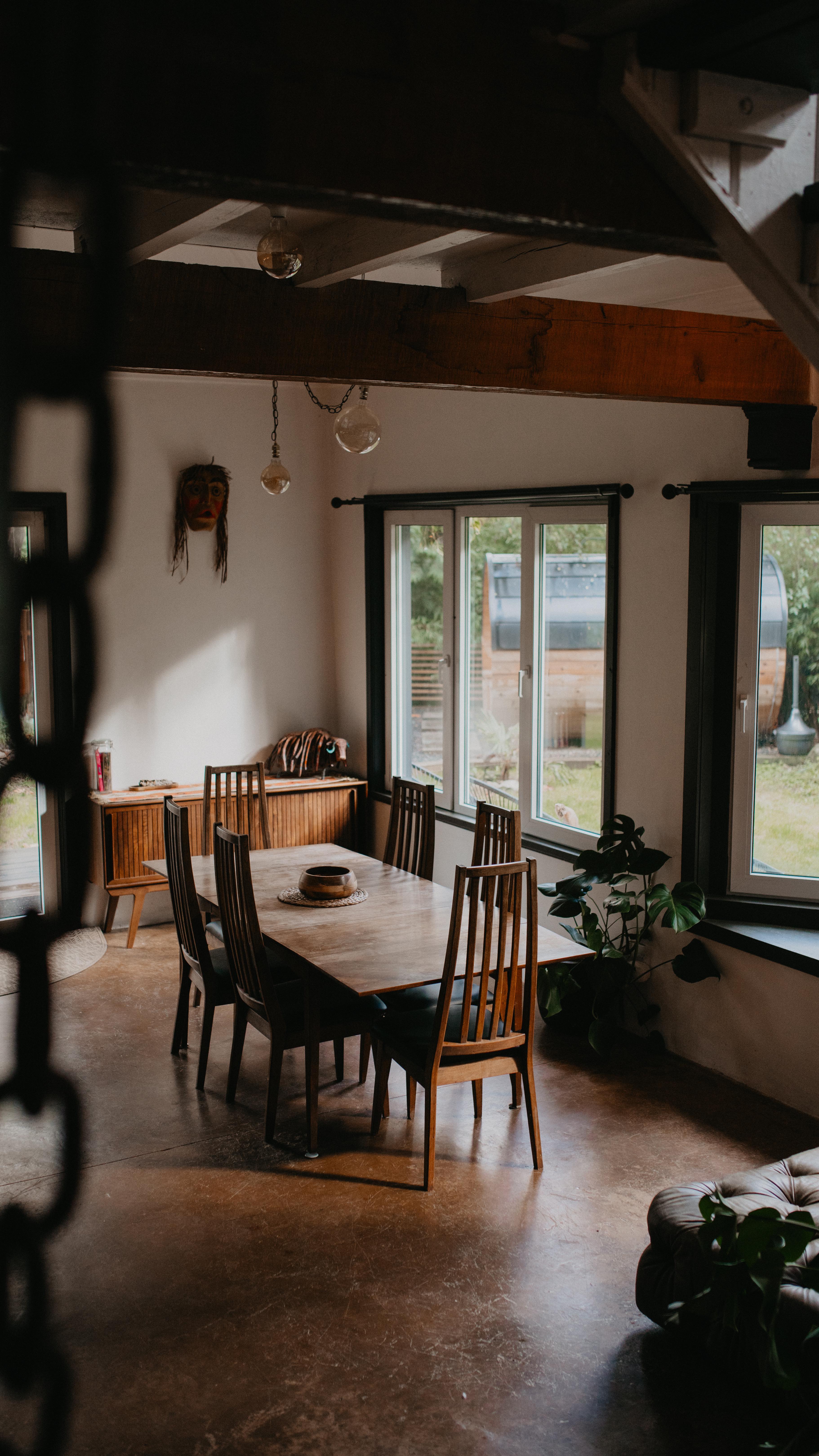 The open dining room at Boho House